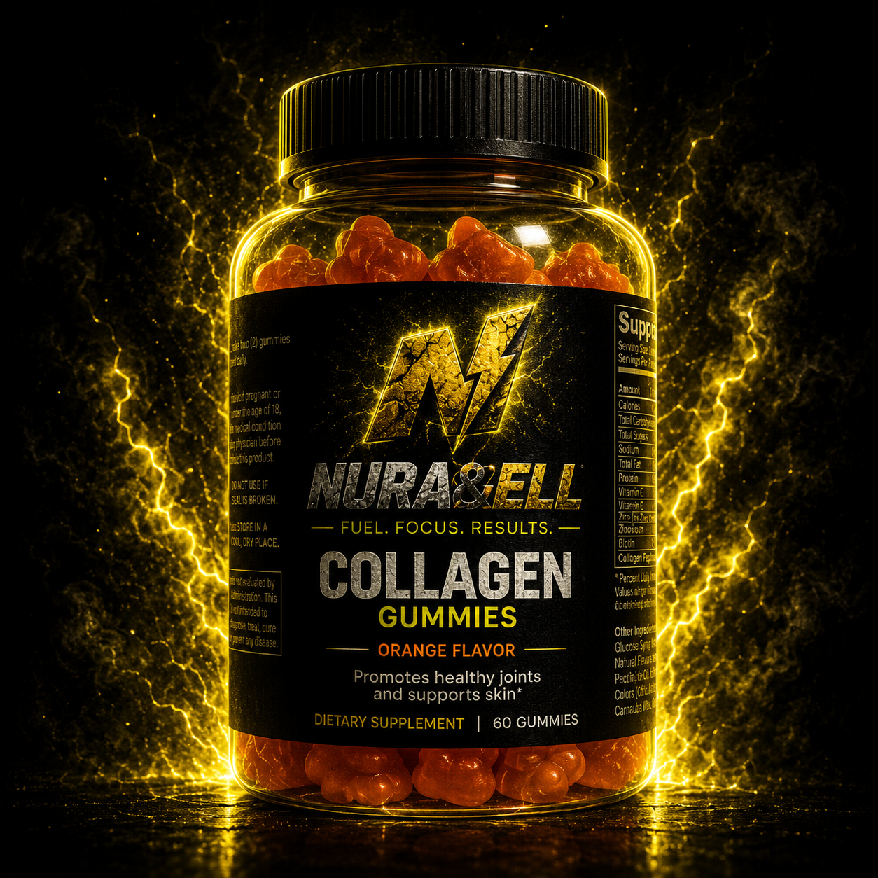 Nuracell collagen gummies jar
