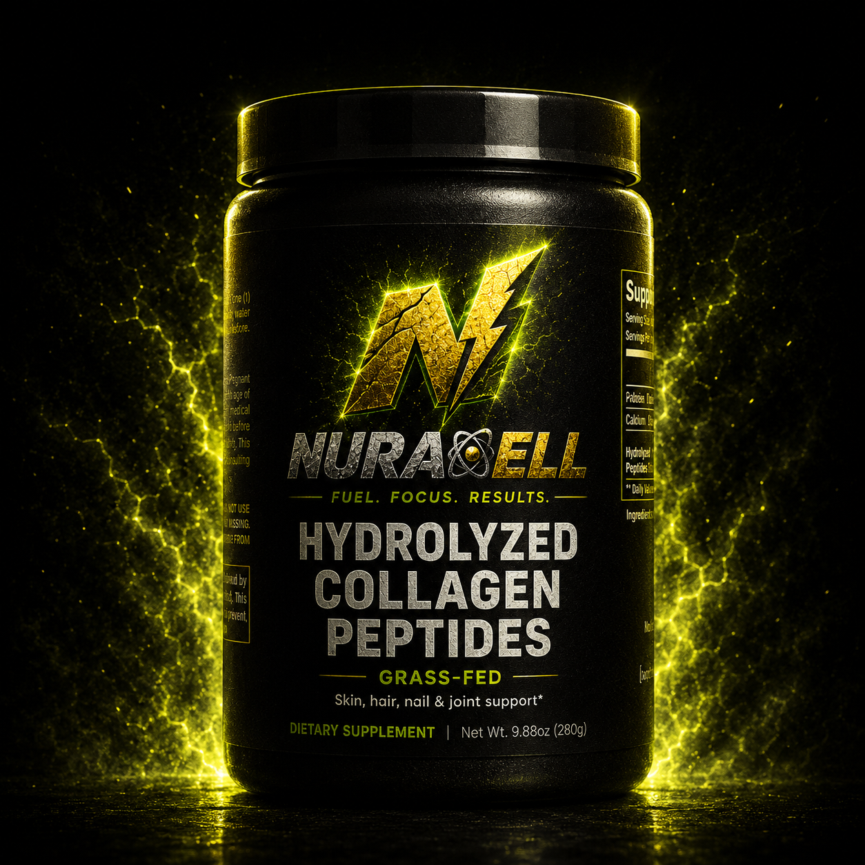 Nuracell hydrolyzed collagen peptides container